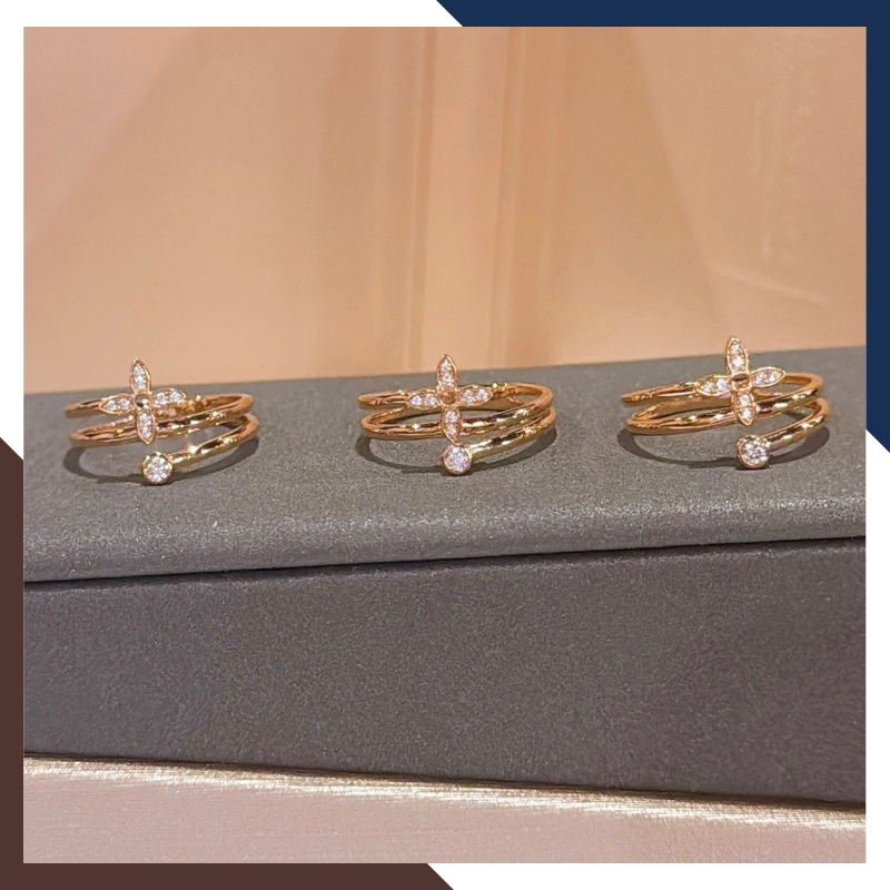 Nhẫn Cỏ 4 Lá Vàng 18k Nhiều Mẫu Cho Nữ NVN213