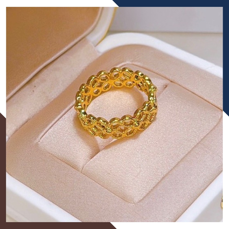 Nhẫn Cỏ 4 Lá Vàng 24k 9999 Nhiều Mẫu Đẹp Cho Nữ NVN225