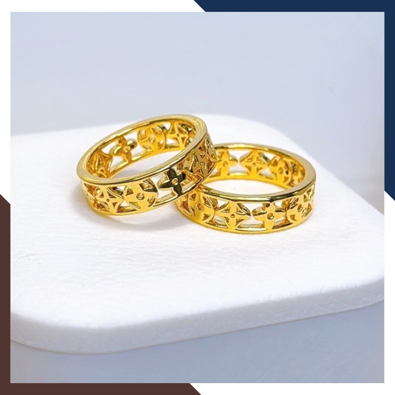 Nhẫn Cỏ 4 Lá Vàng 24k 9999 Nhiều Mẫu Đẹp Cho Nữ NVN225