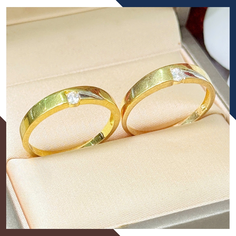 Nhẫn Cưới Vàng Tây 10k Giá Rẻ NVCD123 – Nhiều Mẫu Mới Đẹp