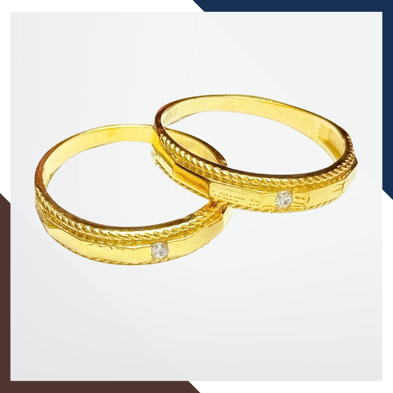 Nhẫn Cưới Vàng Tây 10k Giá Rẻ NVCD123 – Nhiều Mẫu Mới Đẹp