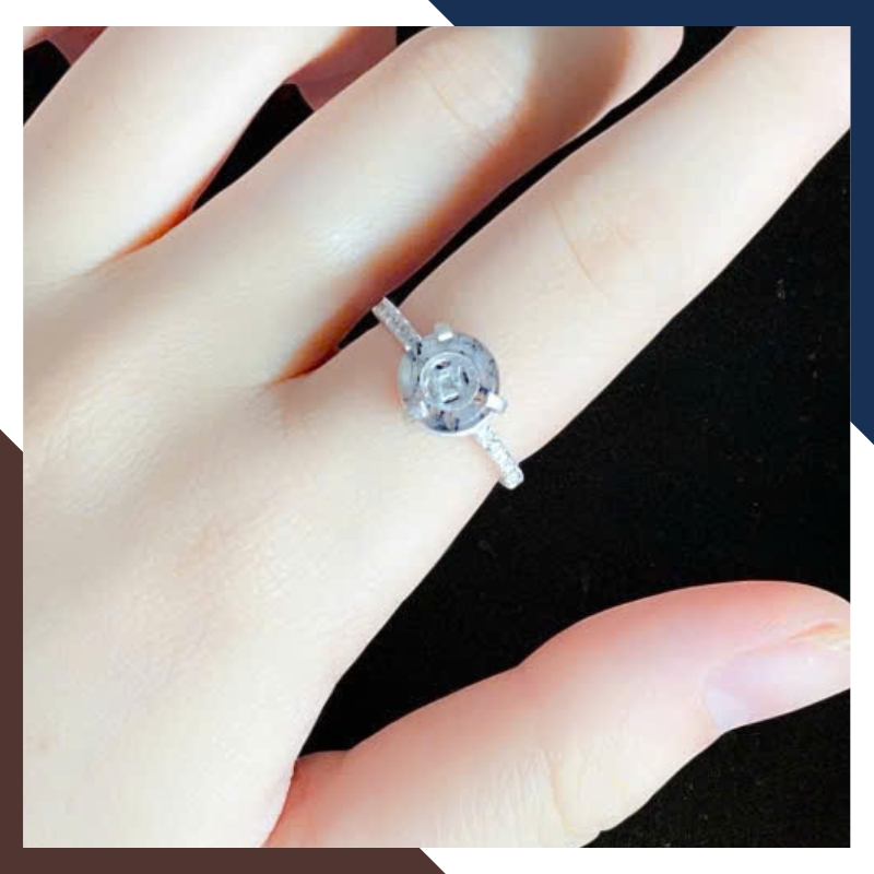 Nhẫn Đồng Điếu Đá Phong Thuỷ Cho Nữ Mệnh Kim, Mộc, Thuỷ, Hoả, Thổ NPT39