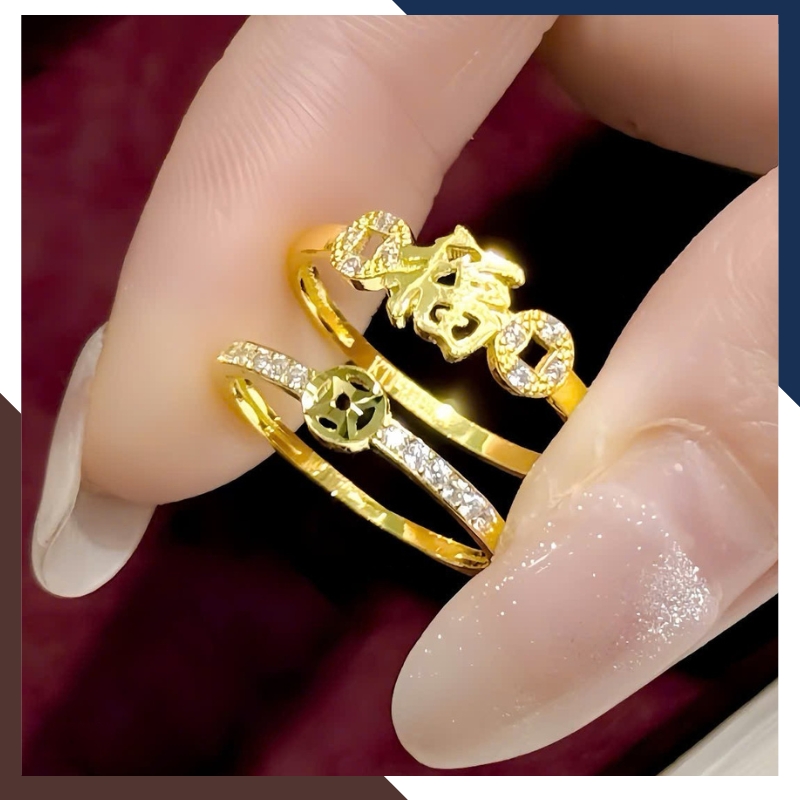 Nhẫn Kim Tiền Tài Lộc Bằng Vàng Tây 10k Nhiều Mẫu Mới 2025 Mã NVN73