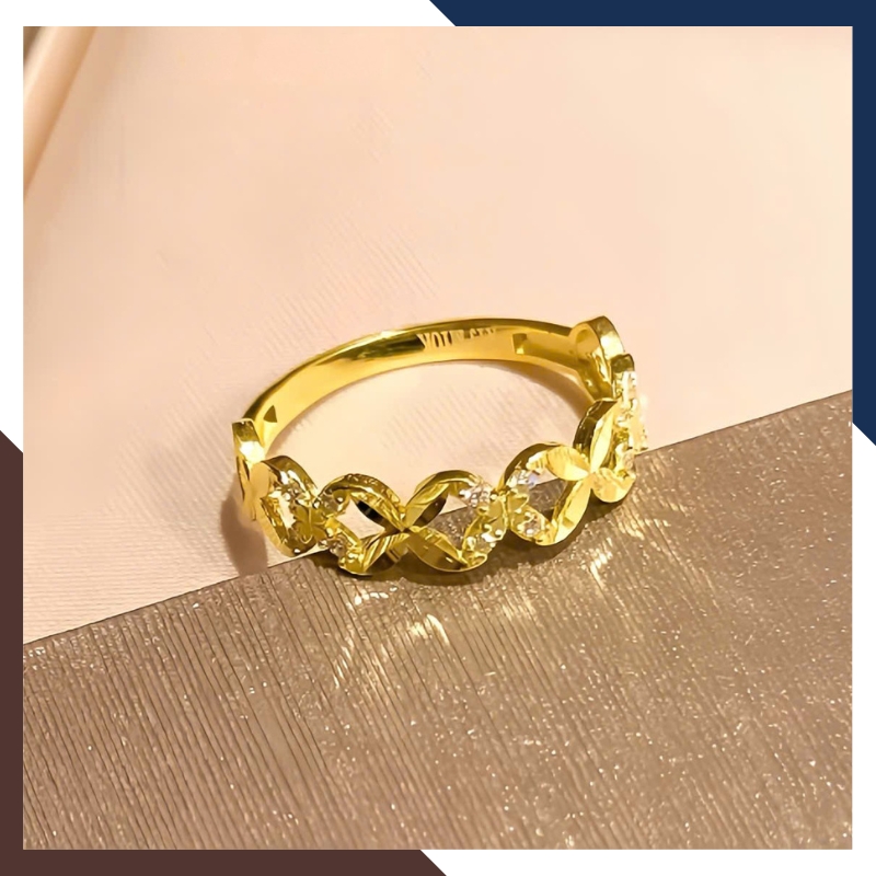 Nhẫn Kim Tiền Tài Lộc Bằng Vàng Tây 10k Nhiều Mẫu Mới 2025 Mã NVN73