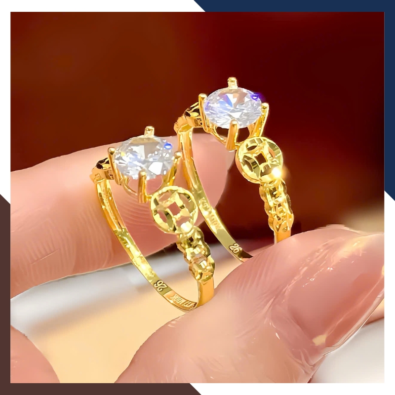 Nhẫn Kim Tiền Tài Lộc Bằng Vàng Tây 10k Nhiều Mẫu Mới 2025 Mã NVN73