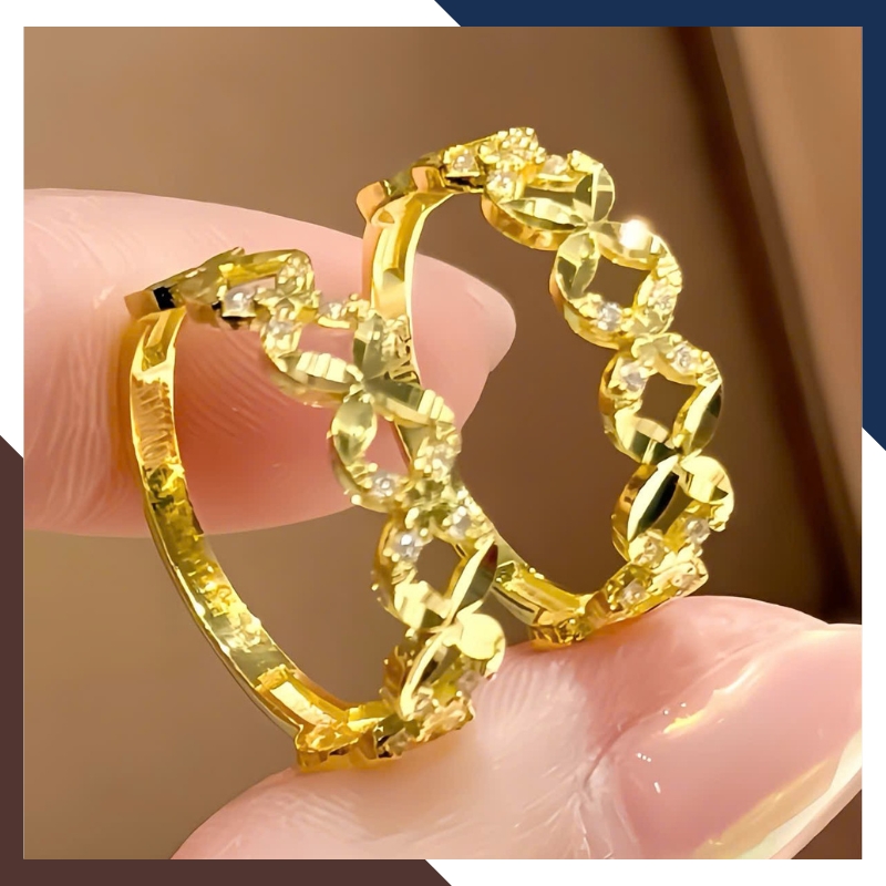 Nhẫn Kim Tiền Tài Lộc Bằng Vàng Tây 10k Nhiều Mẫu Mới 2025 Mã NVN73