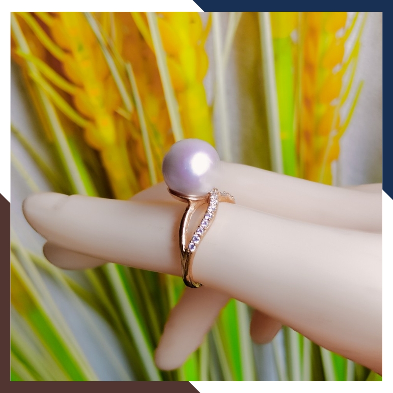 Nhẫn Ngọc Trai Vàng 18k Nữ NNT23 - Tỏa Sáng Phong Cách Trẻ Trung, Sang Trọng