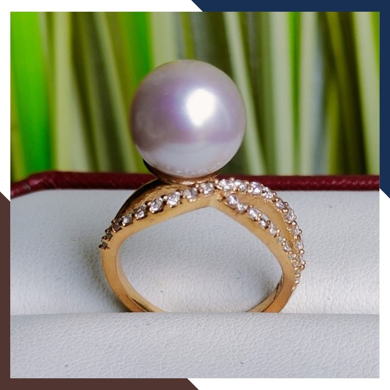 Nhẫn Ngọc Trai Vàng 18k Nữ NNT23 - Tỏa Sáng Phong Cách Trẻ Trung, Sang Trọng