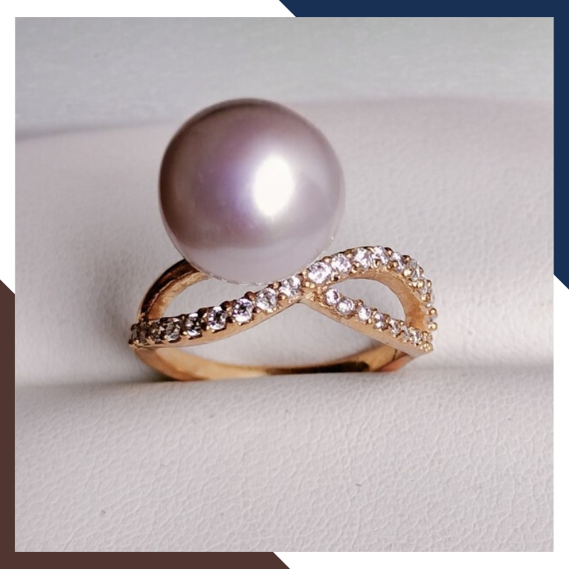 Nhẫn Ngọc Trai Vàng 18k Nữ NNT23 - Tỏa Sáng Phong Cách Trẻ Trung, Sang Trọng