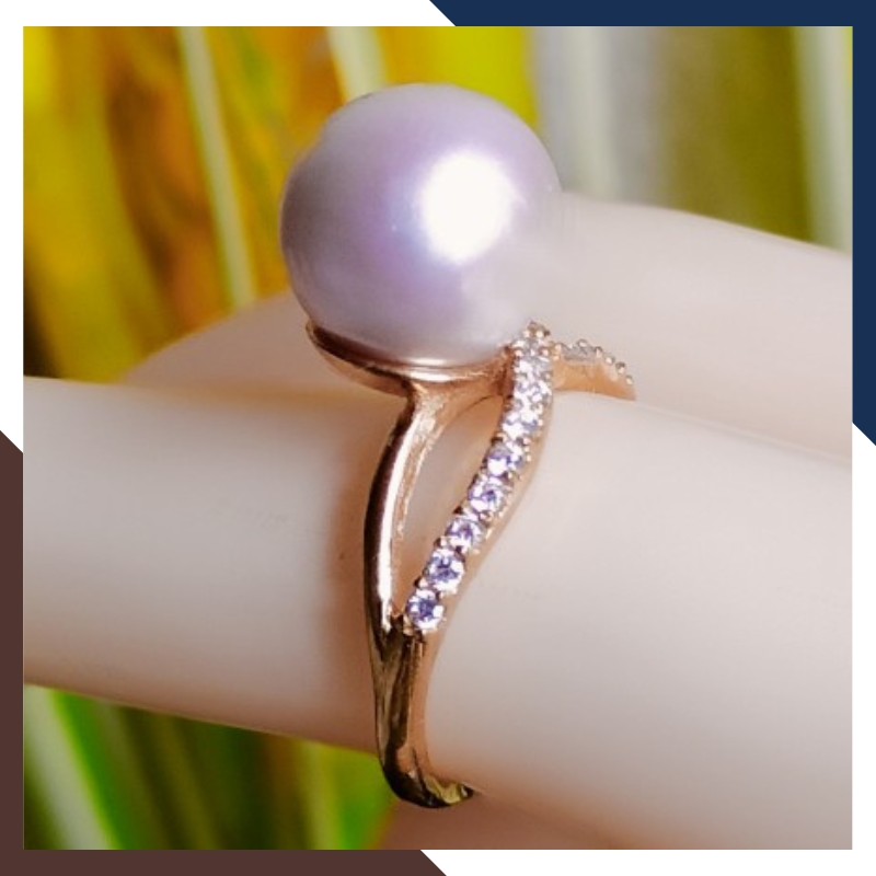 Nhẫn Ngọc Trai Vàng 18k Nữ NNT23 - Tỏa Sáng Phong Cách Trẻ Trung, Sang Trọng