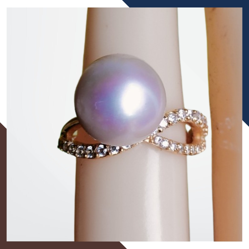 Nhẫn Ngọc Trai Vàng 18k Nữ NNT23 - Tỏa Sáng Phong Cách Trẻ Trung, Sang Trọng
