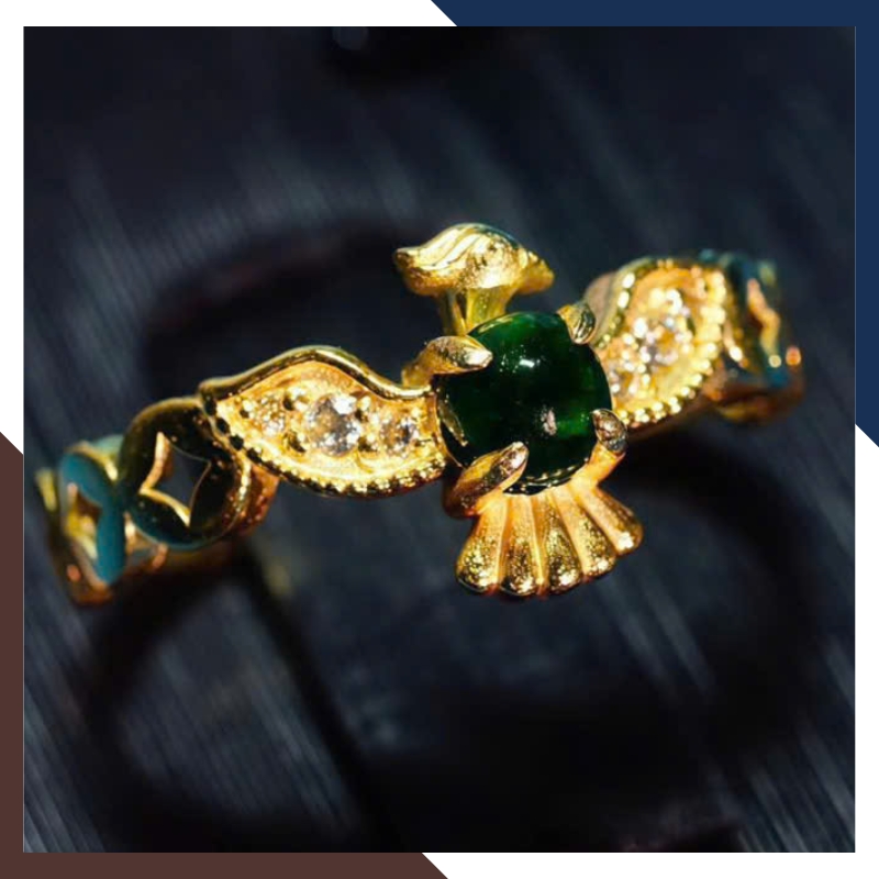 Nhẫn Phượng Hoàng Nữ Vàng 10k NVNU431 – Biểu Tượng Tái Sinh, Thăng Tiến, Thu Hút Tài Lộc