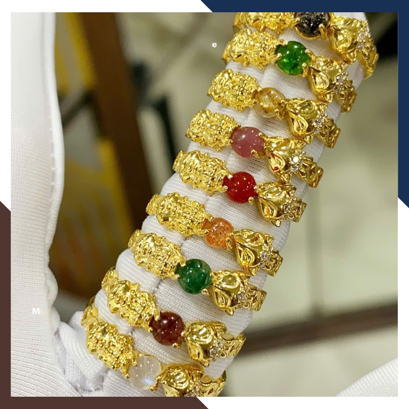 Nhẫn Tỳ Hưu Hồ Ly Vàng Tây 10k Lộc Nhất Duyên Cho Nữ Mã NVN42 | Vàng 416