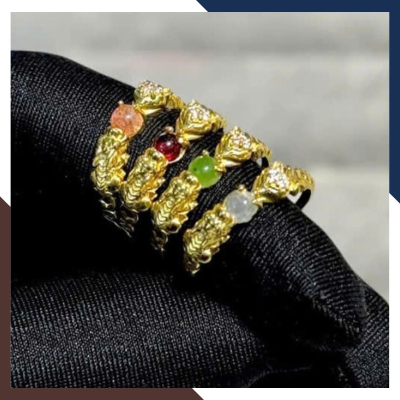 Nhẫn Tỳ Hưu Hồ Ly Vàng Tây 10k Lộc Nhất Duyên Cho Nữ Mã NVN42 | Vàng 416