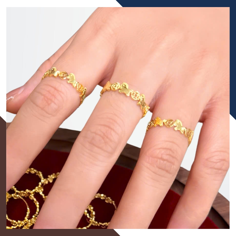 Nhẫn Vàng 10K Hình Con Ngựa Nữ NVNU440 – Biểu Tượng Phong Thuỷ