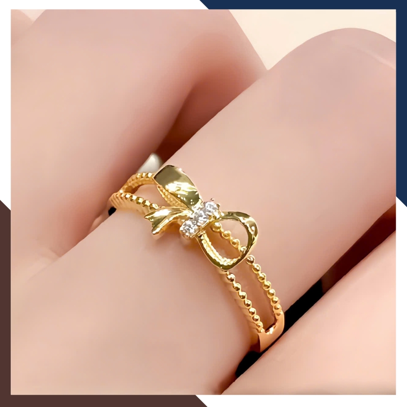 Nhẫn mỏng hình nơ