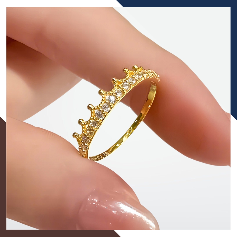 Nhẫn Vàng Tây Nữ 10K NVN346 – BST Nhẫn Mảnh, Layering Đa Phong Cách