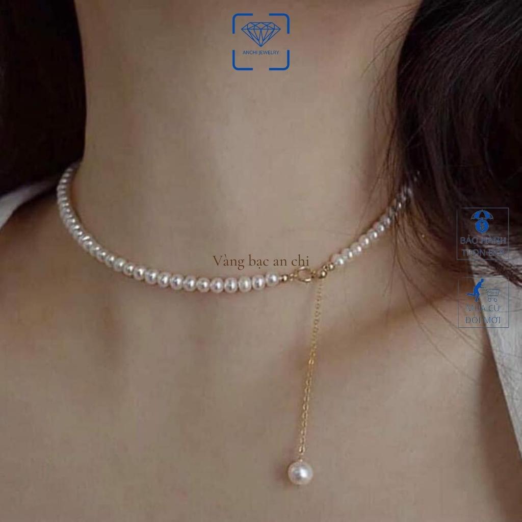 Set Ngọc Trai Hạt Nhỏ 4–5mm Mix Khóa Vàng 10K – Set Choker & Vòng Tay BTSNT17