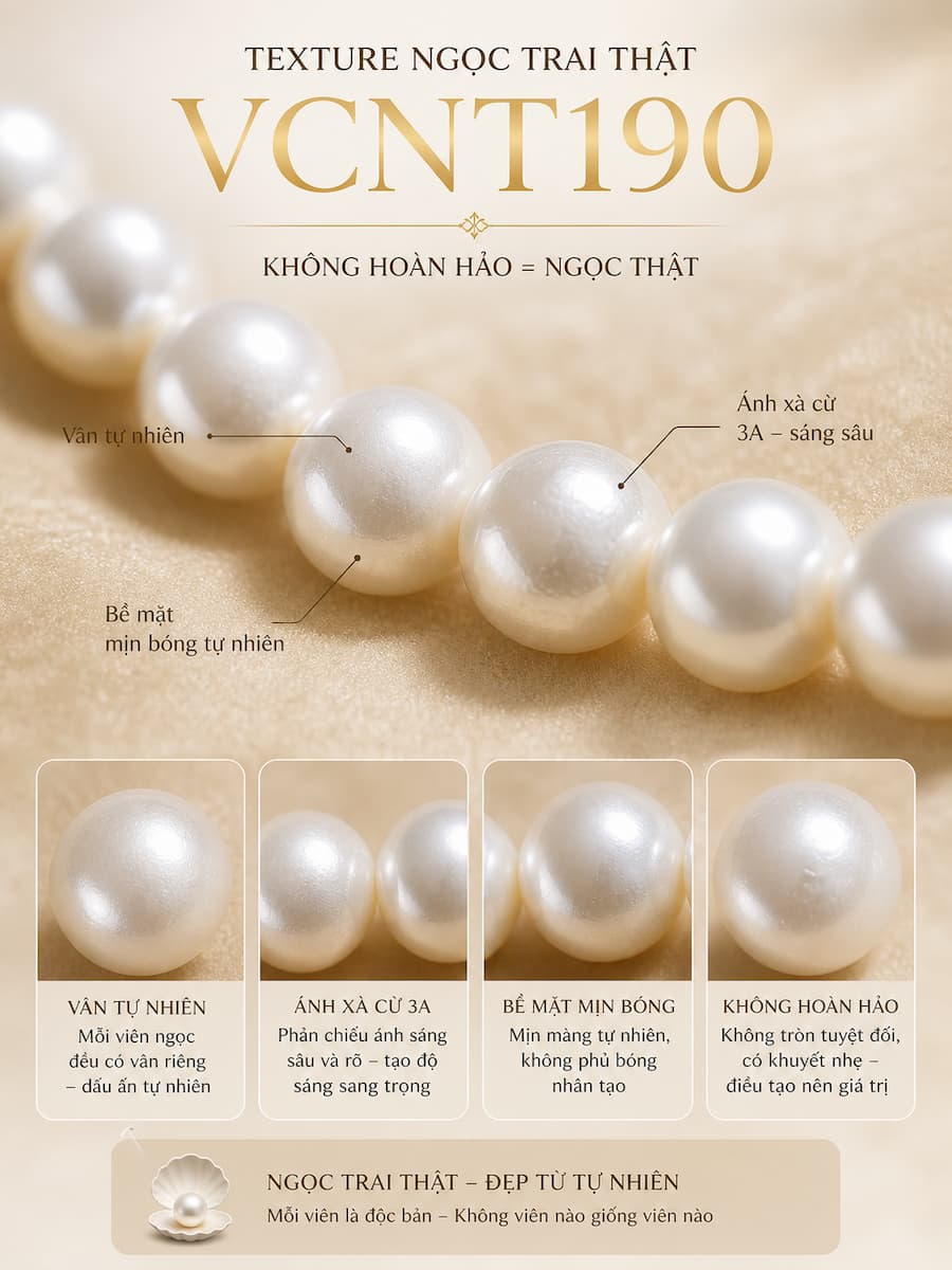 Vòng Cổ Ngọc Trai VCNT190 6–10mm – Thiết Kế Tăng Dần Tôn Cổ & Tạo Vẻ Sang Trọng Tự Nhiên