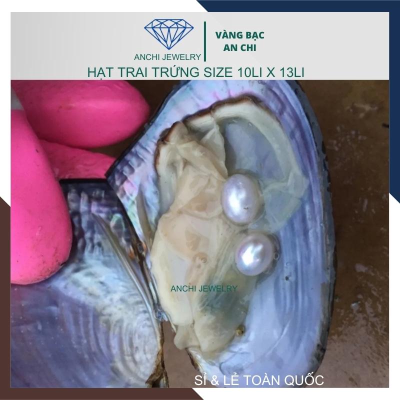 Viên ngọc trai trứng 5a nước ngọt hạt lẻ 10mm x 13mm màu trắng. Bỏ sỉ ngọc trai toàn quốc