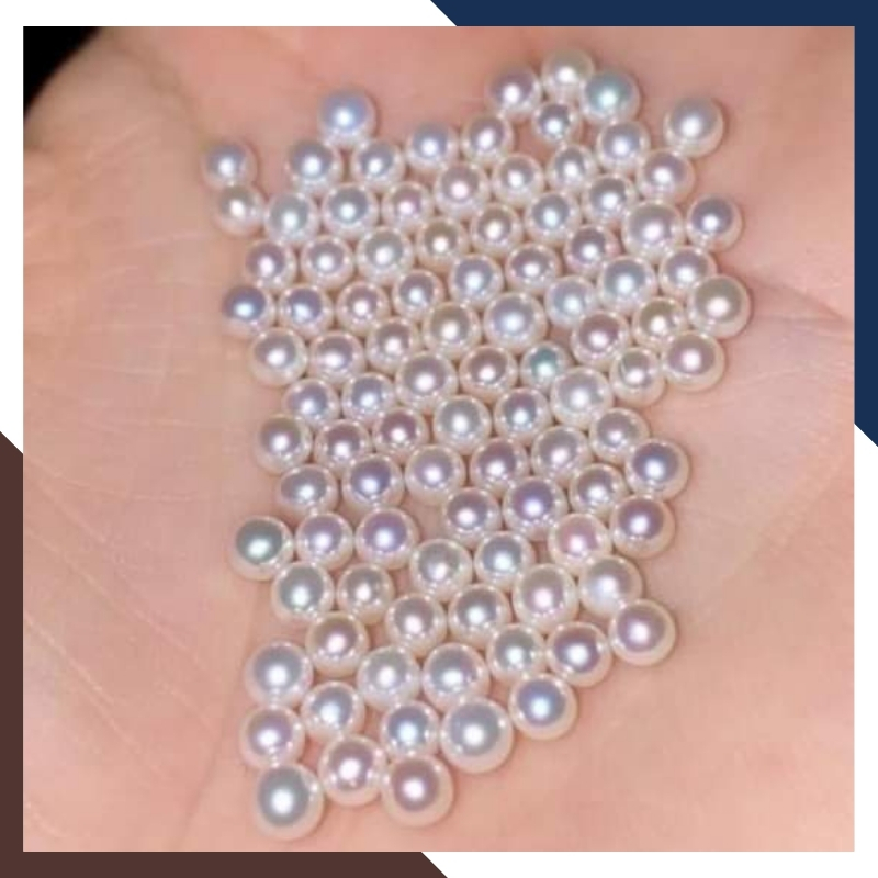 Viên ngọc trai thật nuôi nước ngọt thật tự nhiên size nhí 3mm - 4mm tròn xoe, độ bóng 5A không vết sinh trưởng.
