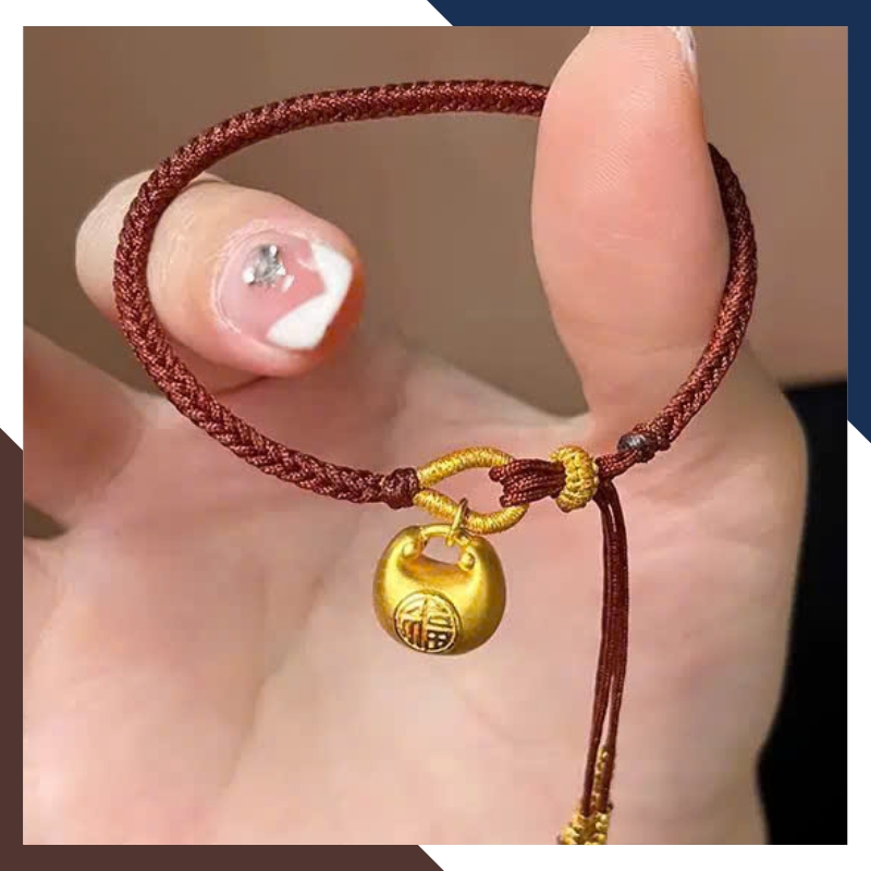 Vòng Charm Túi Tiền Chữ Phúc Vàng 24k Cho Nữ VCHV67 | Mẫu Mới