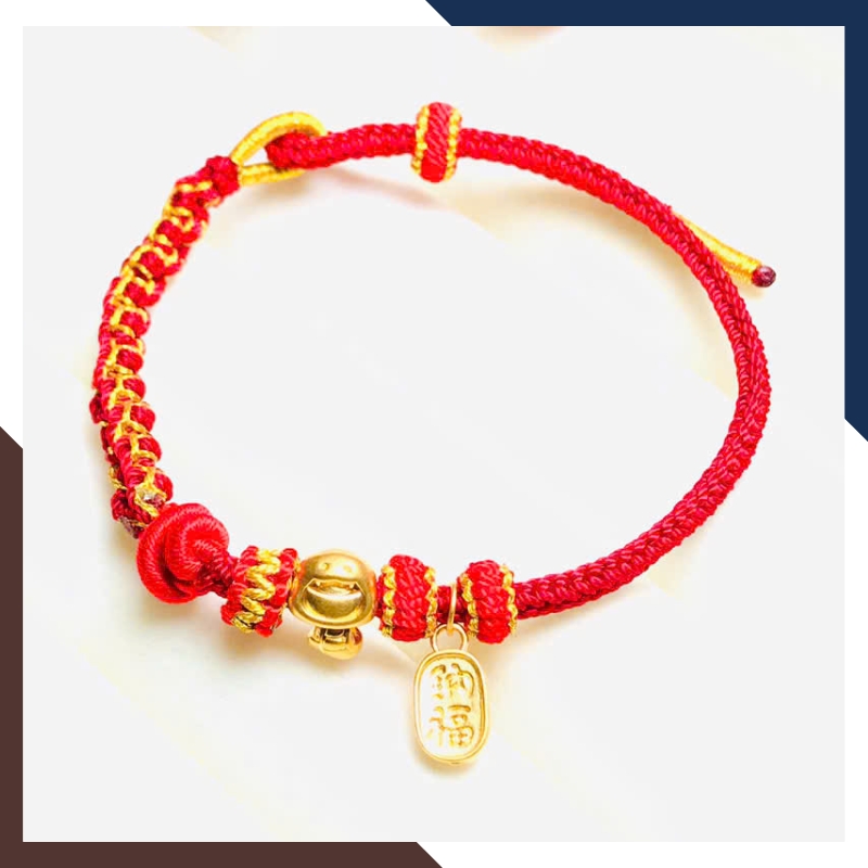 Vòng charm vàng 24k hình con rắn cho nữ tuổi tỵ VCHV20 | mẫu mới đẹp 2025