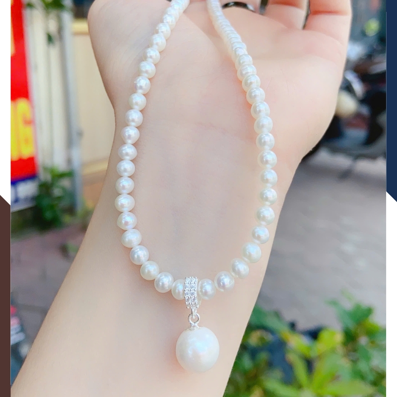 Vòng Cổ Choker Ngọc Trai Nhỏ VCNT145 – Đẹp Tự Nhiên, Sang Nhẹ Nhàng