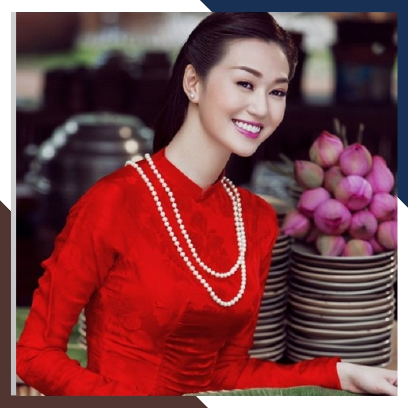 Vòng cổ ngọc trai dài 120cm, vòng ngọc trai mặc áo dài đẹp cho nữ mã 58CH225