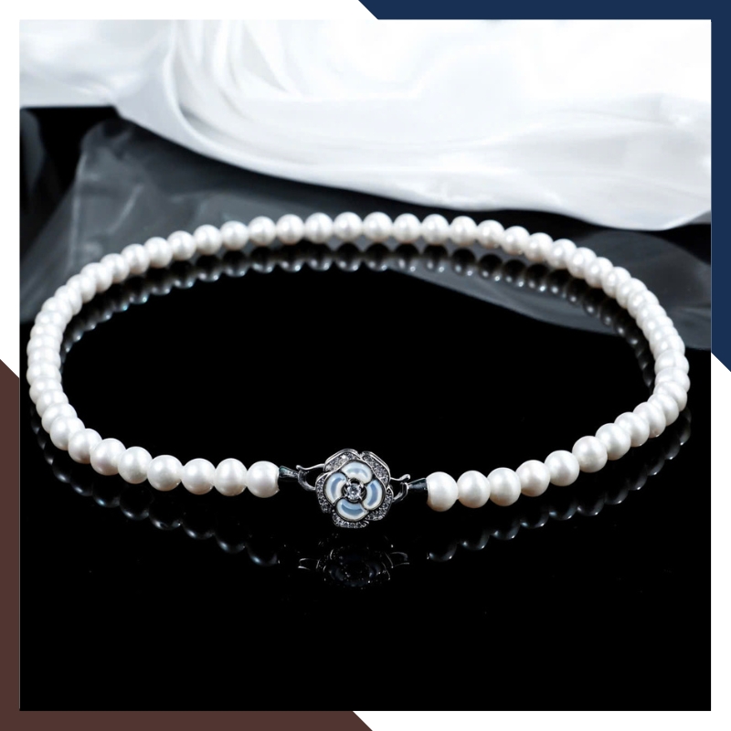 Vòng cổ ngọc trai nước ngọt cao cấp 8-9mm VCNT170