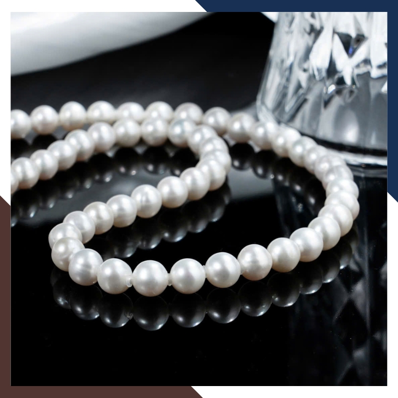 Vòng cổ ngọc trai nước ngọt cao cấp 8-9mm VCNT170