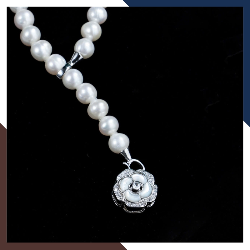 Vòng cổ ngọc trai nước ngọt cao cấp 8-9mm VCNT170