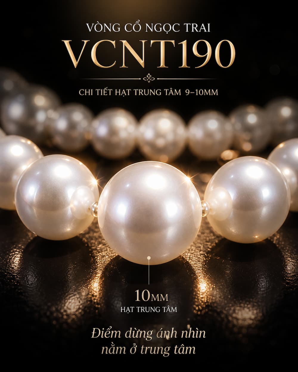 Vòng Cổ Ngọc Trai VCNT190 6–10mm – Thiết Kế Tăng Dần Tôn Cổ & Tạo Vẻ Sang Trọng Tự Nhiên