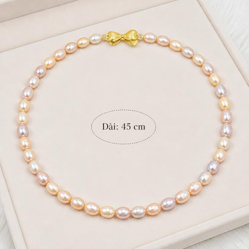 Bộ Trang Sức Ngọc Trai Khóa Bướm Khảm Trai BTSNT266