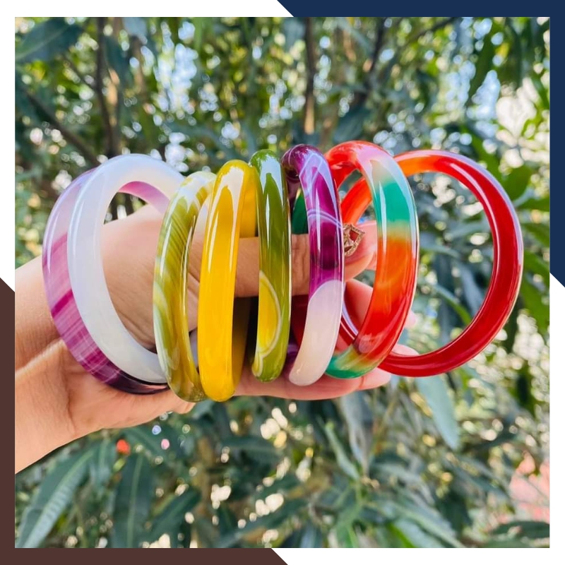 Vòng mã não tứ quý liền khối bản mo 10mm cho nữ mệnh kim, mộc, thủy, hỏa, thổ mã AC120