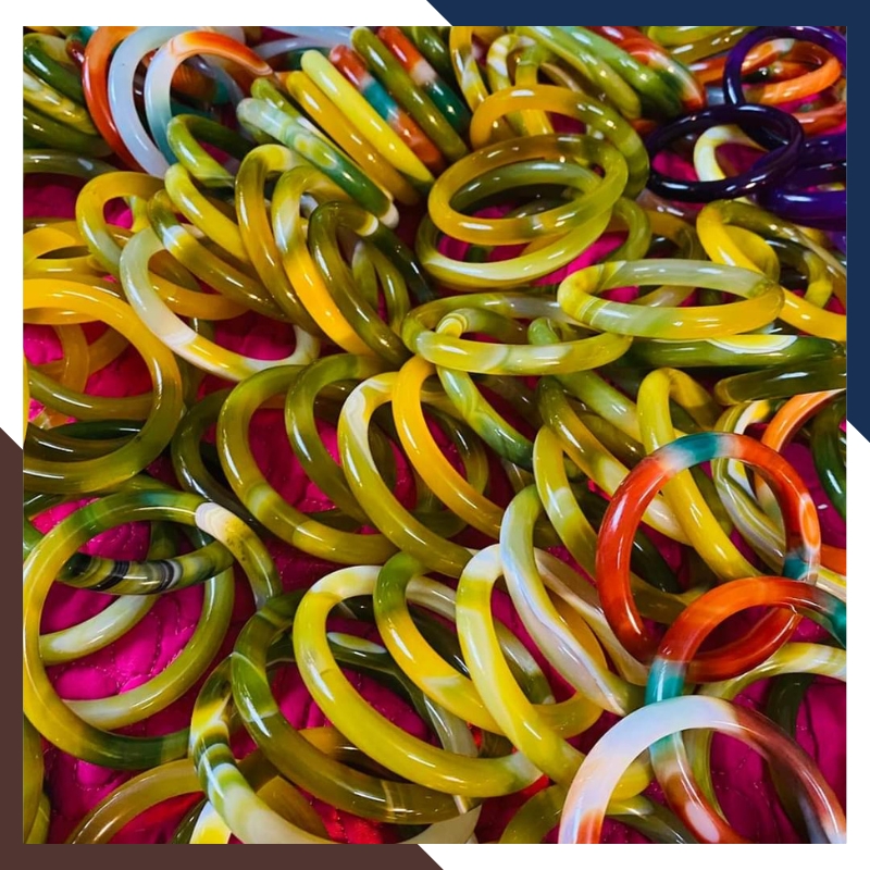 Vòng mã não tứ quý liền khối bản mo 10mm cho nữ mệnh kim, mộc, thủy, hỏa, thổ mã AC120