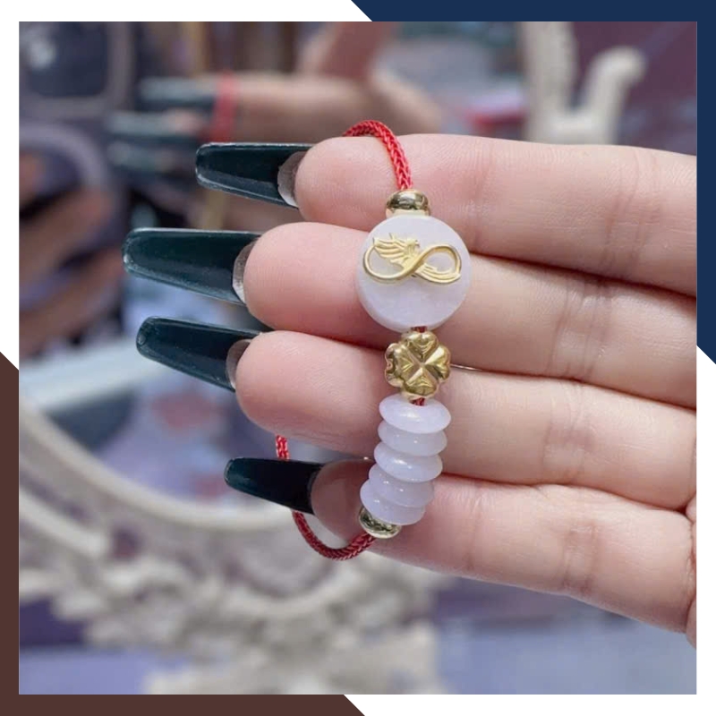 Vòng Ngọc Trăng Non Phong Thủy VTDPT52 – Đeo Bình An, Hút Năng Lượng Tốt