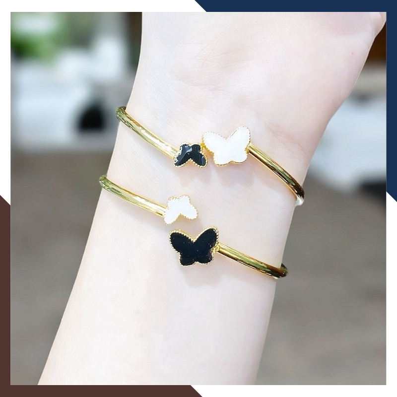 Vòng tay cuff vàng 10k cho nữ LTVN200 – thiết kế tinh tế, trẻ trung, hiện đại