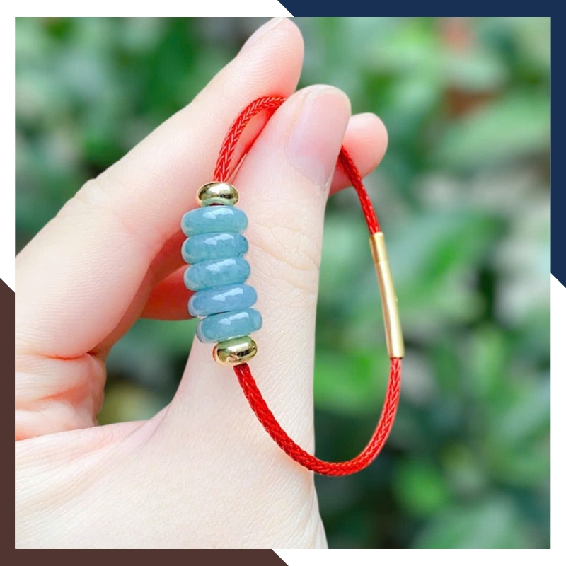 Vòng Tay Ngũ Điếu Đá Tự Nhiên Hợp Mệnh Kim, Mộc, Thủy, Hỏa, Thổ VTDPT39