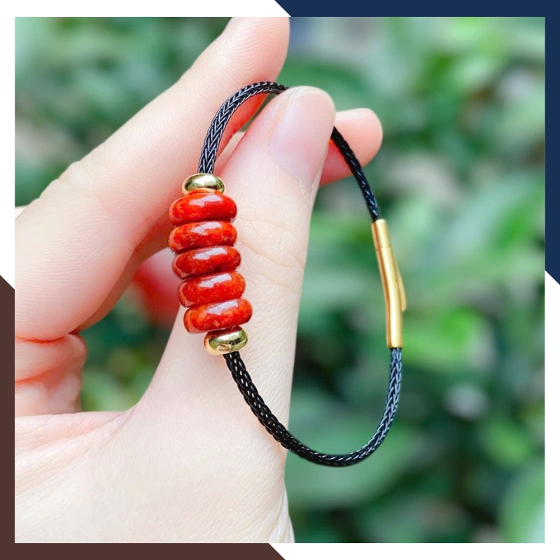 Vòng Tay Ngũ Điếu Đá Tự Nhiên Hợp Mệnh Kim, Mộc, Thủy, Hỏa, Thổ VTDPT39