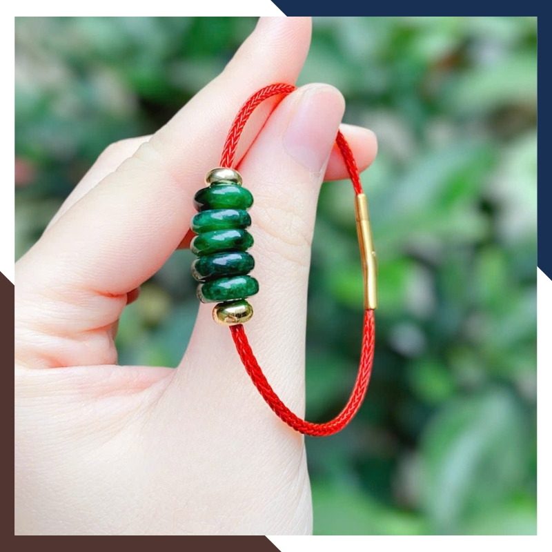 Vòng Tay Ngũ Điếu Đá Tự Nhiên Hợp Mệnh Kim, Mộc, Thủy, Hỏa, Thổ VTDPT39