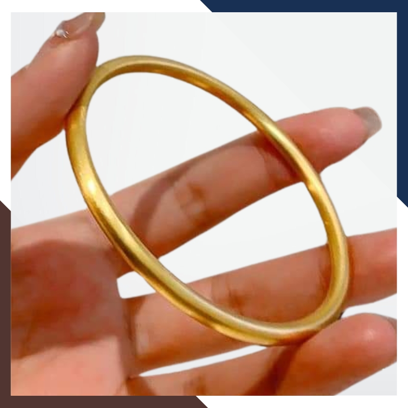 Vòng tay vàng nữ 24k trơn, kiềng vàng ta 9999 2 chỉ mã TL1C7