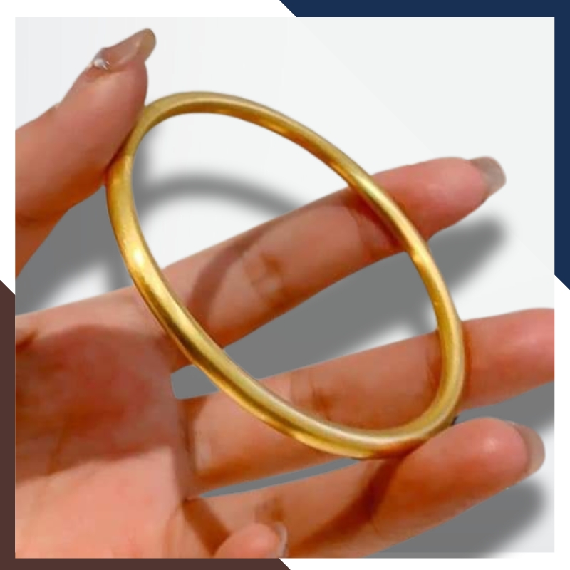 Vòng tay vàng nữ 24k trơn, kiềng vàng ta 9999 2 chỉ mã TL1C7