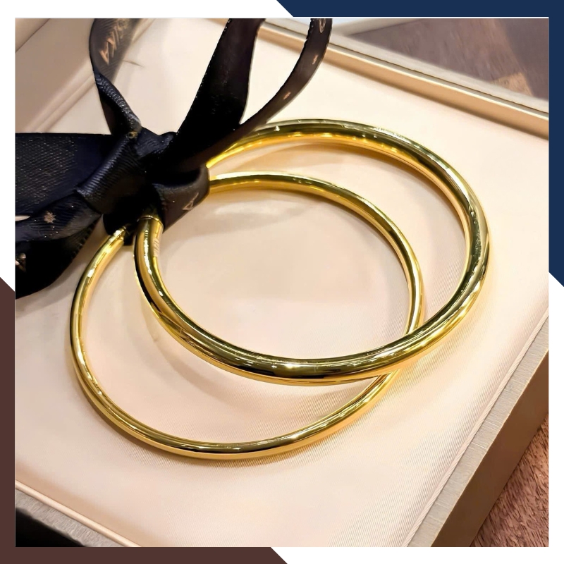 Vòng Tay Vàng Trơn 10k Bản Nhỏ 2.5mm mã LTVN189 – Tối Giản & Tinh Tế Cho Nàng Hiện Đại