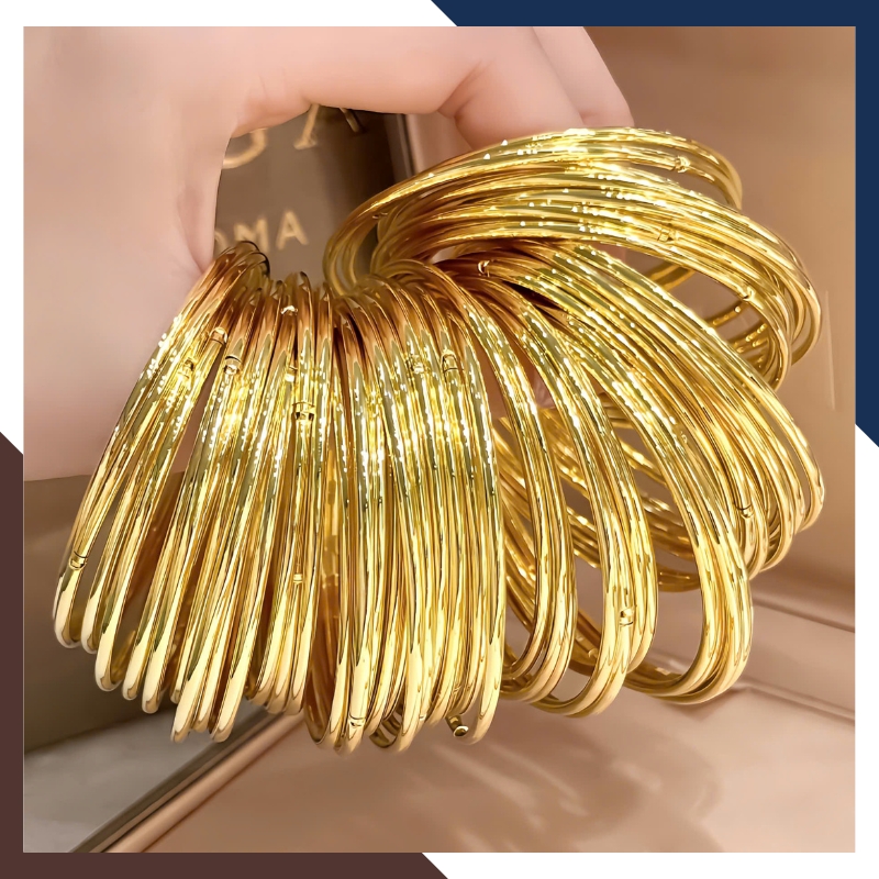 Vòng Tay Vàng Trơn 10K Bản Nhỏ 2mm LTVN188 – Thanh Mảnh & Sang Trọng