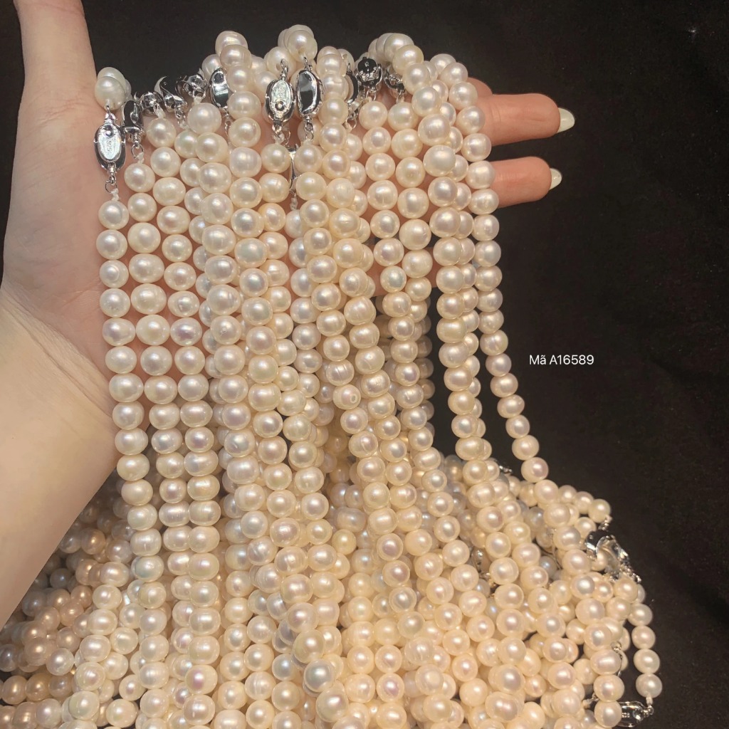 Vòng cổ ngọc trai nhỏ xinh nữ tính mã 56AC280