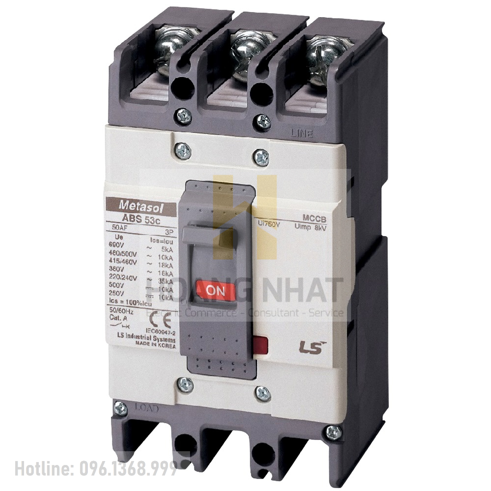 Aptomat MCCB ABS53c 3P 40A 22kA LS