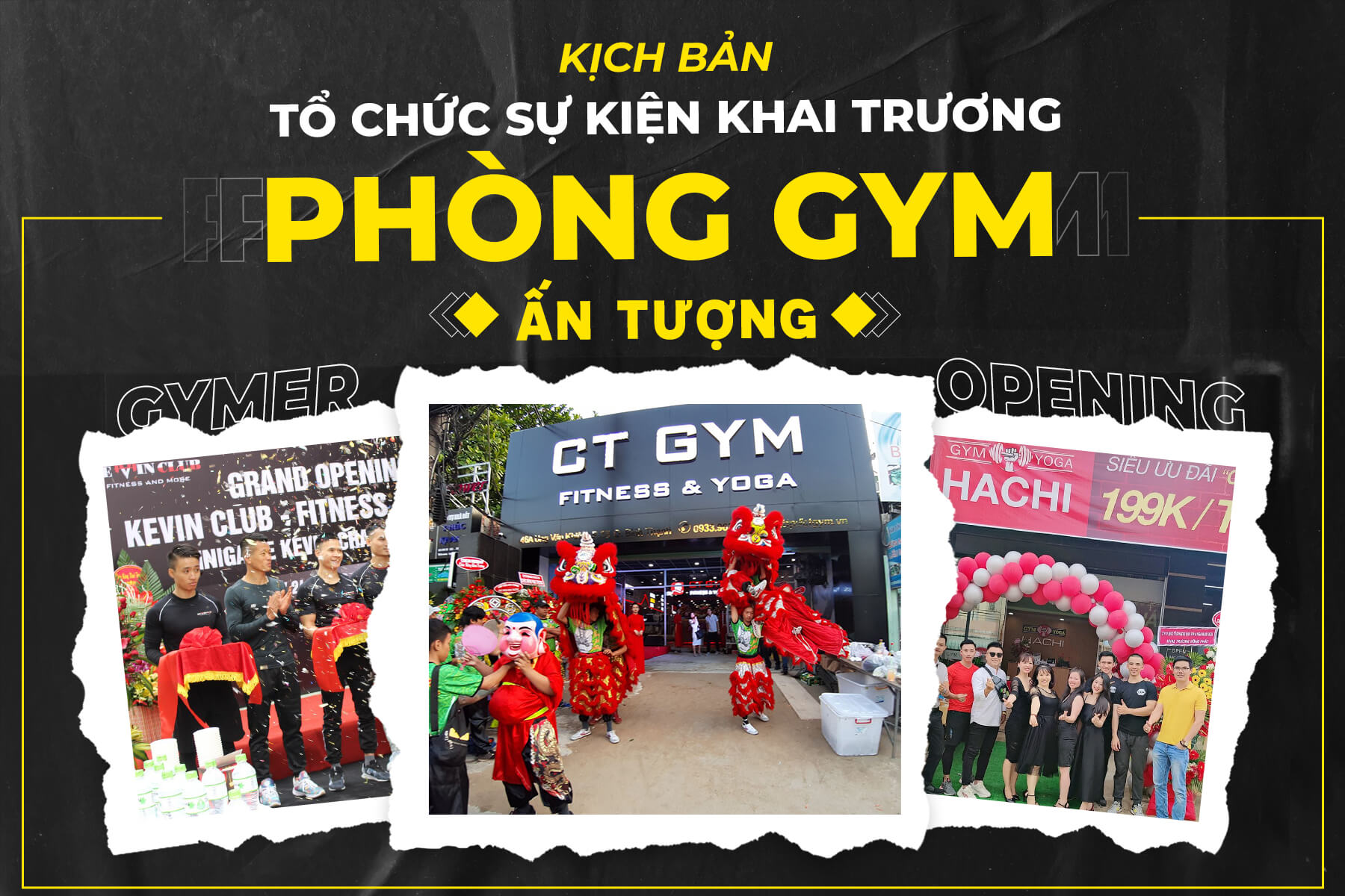 Kịch bản tổ chức sự kiện khai trương phòng Gym đơn giản, ấn tượng