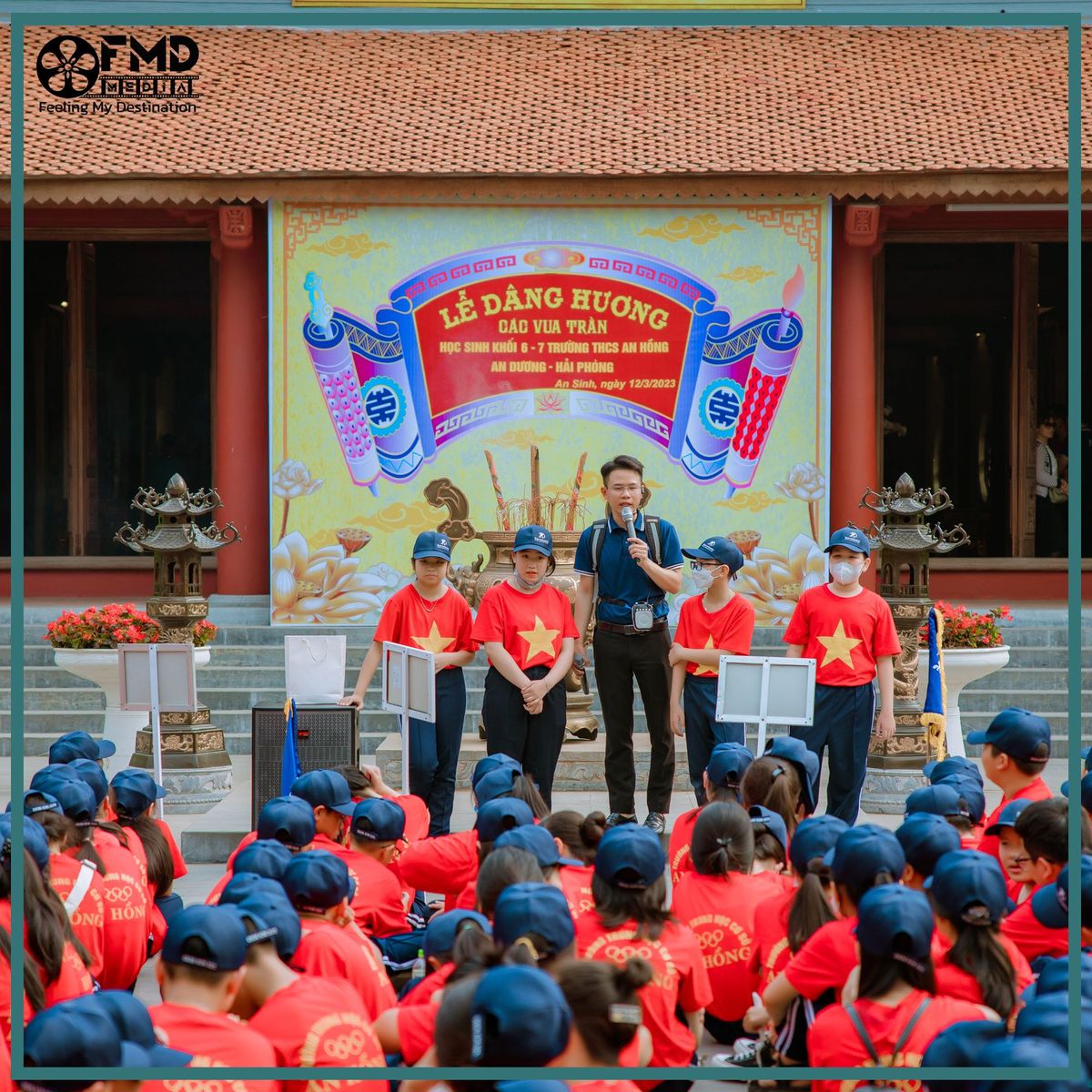 Tour trải nghiệm tại Đền An Sinh của Bản Việt Tourist & FMD Media lữ hành