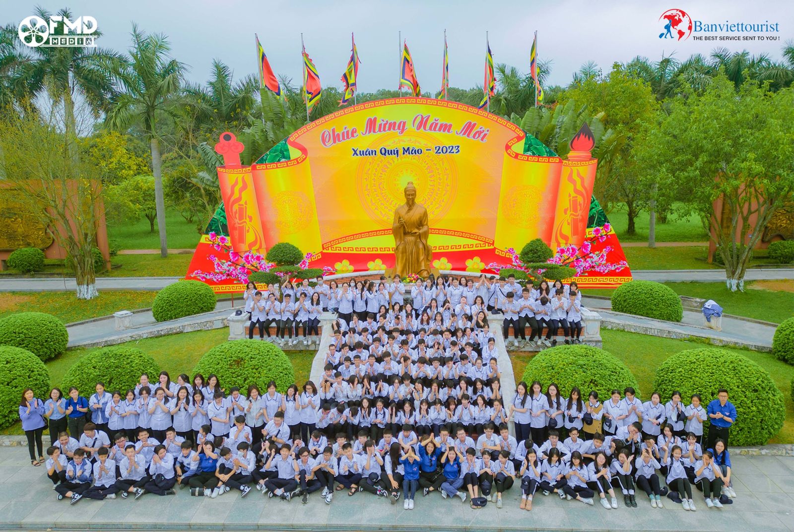 Tour trải nghiệm tại Đền Trạng trình Nguyễn Bỉnh Khiêm được FMD Media lữ hành ghi hình lại
